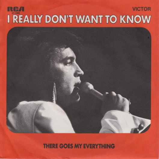 I Really Don't Want To Know back
