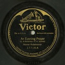 An Evening Prayer, Victor 17714, Homer Rodeheaver: original record label