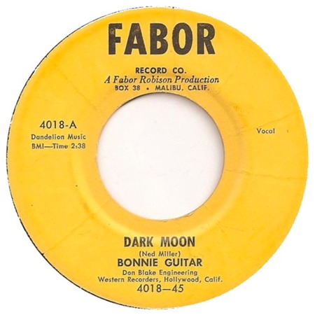 Dark Moon, Fabor 4018, Bonnie Guitar: original record label
