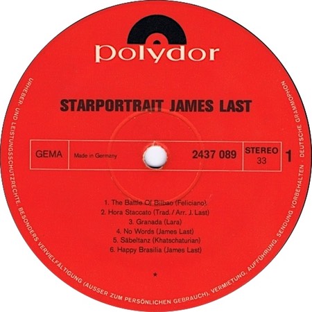 Fool; James Last; Polydor 2437089; original record label