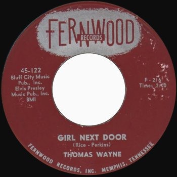 Girl Next Door, Fernwood 45-122, Thomas Wayne: original record label