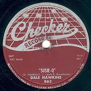 Susie-Q, Dale Hawkins, Checker Records 863: original recording label