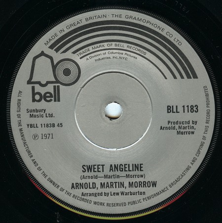 Sweet Angeline, Arnold, MArtin, Morrow, Bell BLL 1183: original recording label