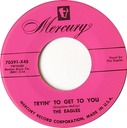 Trying To Get To You 45 rpm, The Eagles, Mercury 70391-X45: original recording label