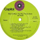 Walk A Mile In My Shoes; Don't It Make You Want To Go Home LP; Joe South; Capitol ST-392; original record label