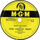Your Cheatin' Heart, 78rpm, Hank Williams, MGM 11416-B: original recording label