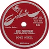 Original Recording Label of Blue Christmas by Doye O'Dell