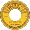 Original Recording Label of Blue Suede Shoes by Carl Perkins