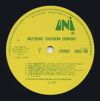 Original Recording Label of I've Lost You by Matthews' Southern Comfort