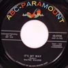 Original Recording Label of It's My Way by Wayne Walker