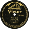 Original Recording Label of Love Me Tender by The American Quartet