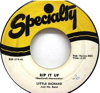 Original Recording Label of Rip It Up by Little Richard